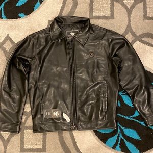 E A collection leather jacket